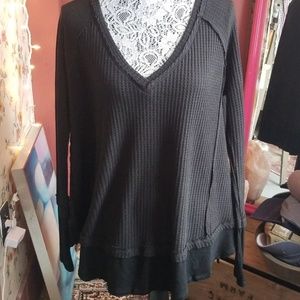 Wishlist Black Waffle Top